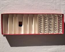 Porte couteaux X5 en cristal de Baccarat bambou tors signés + la  boîte