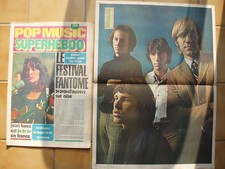 POP MUSIC N°61 poster couleur THE DOORS JOAN BAEZ  CSN&Y SYLVIE VARTAN STEPPENWO