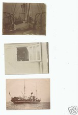 @ LOT 3 ANCIENNES PHOTOS AVANT 1900 BATEAU AYANT NAVIGUE DANS LE PACIFIQUE