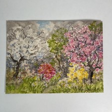 Tableau, aquarelle, Paysage