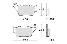 Jeu 2 plaquette de frein Arrière de qualité pr KTM 690 SMR ROUES À BATONS 08-10