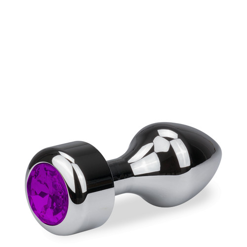 Plug métal bijou anal - , rosebud