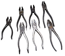 lot de 7 pinces universelles anciennes outils, tenailles mécanique bon état
