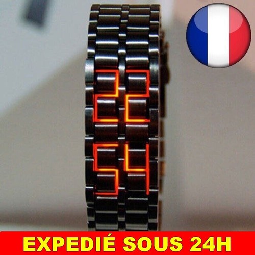 Montre numérique métal - ✅,