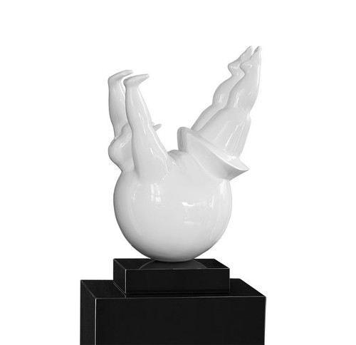 Sculpture diable blanc - sculpture, du