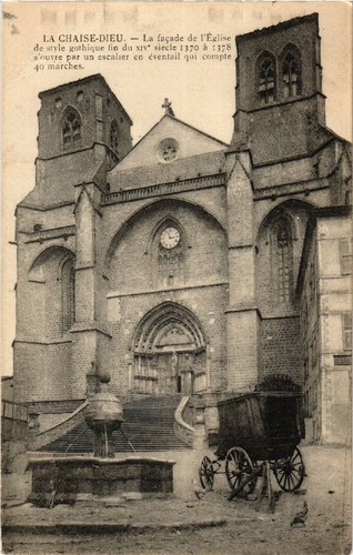 Cpa chaise dieu - chaise-dieu, la