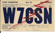 QSL 1939 Remorque à Foin Wa Radio Carte