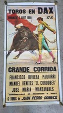 ANCIENNE AFFICHE DE CORRIDA 3