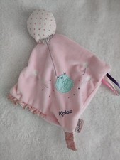 Doudou plat oiseau bleu Petite
