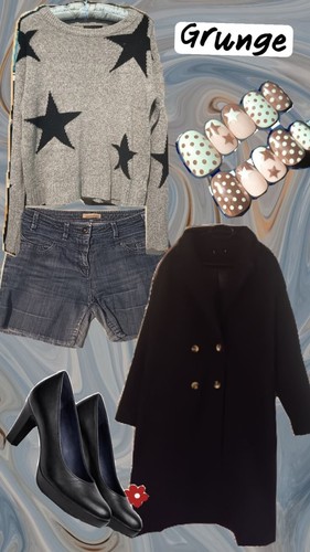 Lot look femme grunge pull