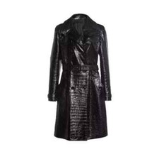 Manteau trench femme noir en