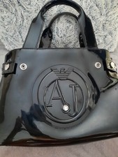 sac a main ARMANI JEANS cristal noir bon état PVC