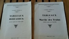  SNCF 1978 /1979 lot tableaux