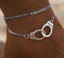 chaine de cheville motif menottes