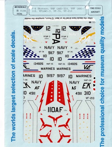 Microscale decals 72 186 - decals, 72-186