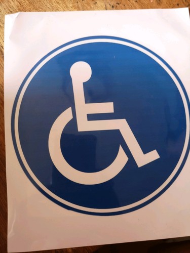 Autocollant handicapé voiture - handicapé,