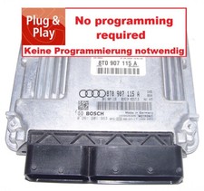 Commande Audi A5 1,8l TFSI Cabd 125KW 8T0907115A 0261201963 Débloquée Écu Pcm