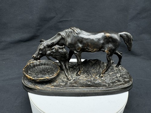 Vintage mare horse - &, foal