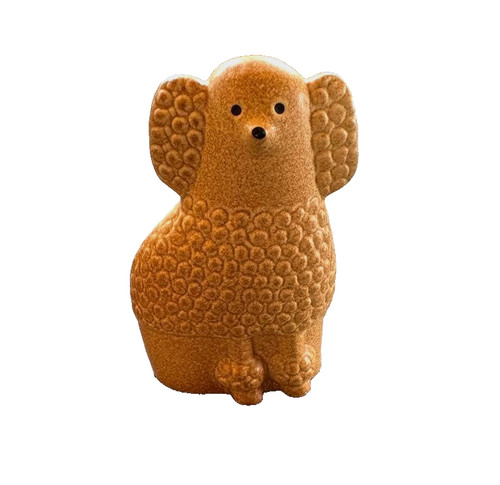 Mini figurine caniche blanc