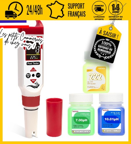 Testeur chlore numérique - chlore, ph