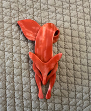 Vintage Lea Stein Brooch - Fox