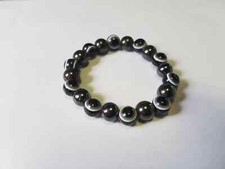 Bracelet Magnétique Hématite Anti Douleur noir