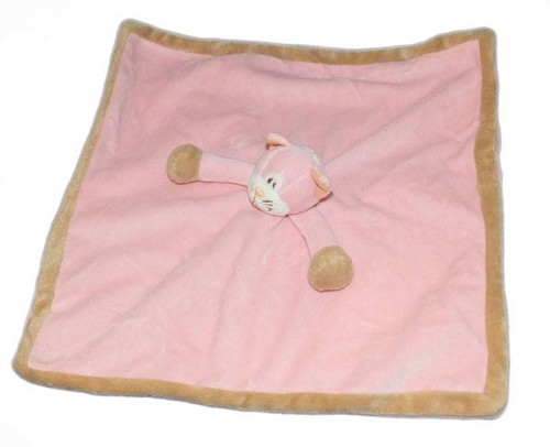 Peluche plat chat rose teddy - plat,