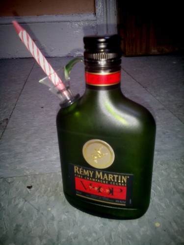 Custom art glass liquor bottle - custom,