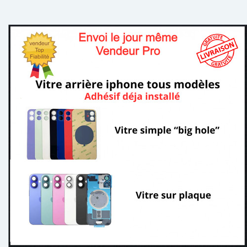 Vitre arrière iphone xr - iphone, x