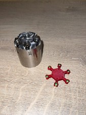 10 étoiles porte amorces rouge pour revolver, pistolet à percussion poudre noire