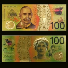 Billet australien plaqué or de 100 dollars Australie nouvelle génération 2020