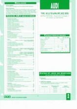 V6 2.5 TDI - Fiche Technique Audi