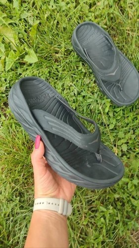 Tongs hoka noirs pour femmes - hoka,