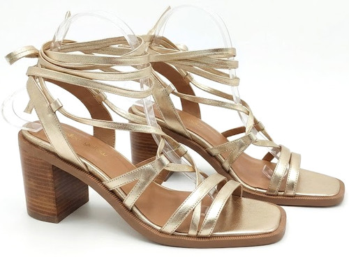 Sandales lanières or - lanières, en