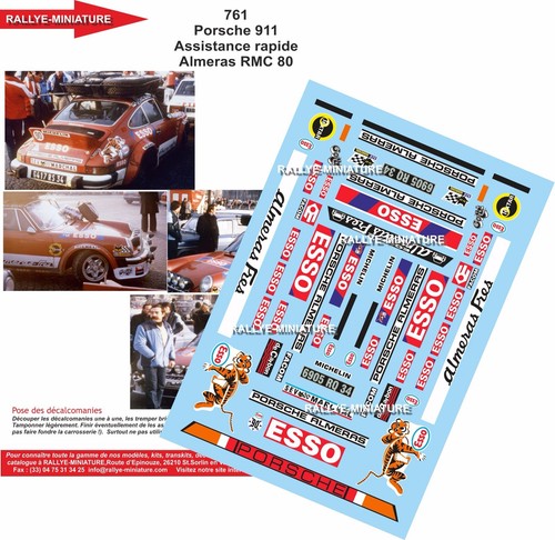 Decals ref 0761 - 1/43, porsche