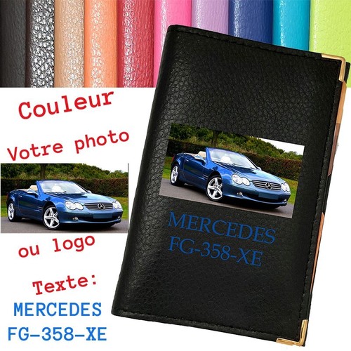 Etui porte carte grise - porte, cuir
