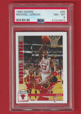Carte Gradée NBA Basketball 1992 Hoops Michael Jordan #30 PSA 8