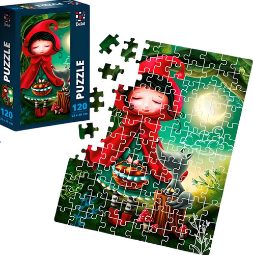 Puzzle fille loup - puzzle,