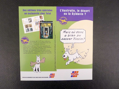 Herge tintin flyer total avec - tintin,