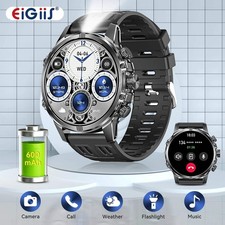 EIGIIS Military Smart Watch for Men AMOLED Display Bluetooth Calling IP68 Waterp