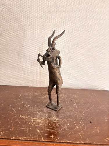 Sculpture bronze art africain - sculpture,