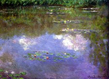 CLAUD MONET EAU AVEC LES