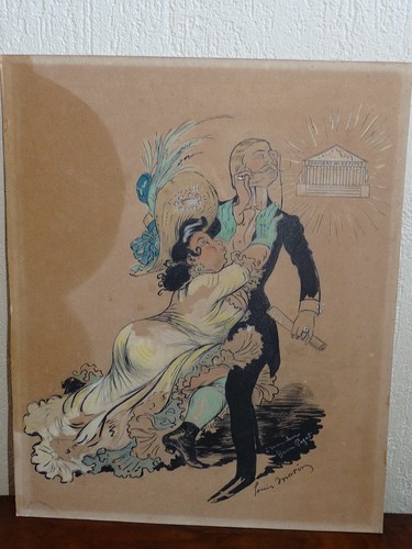 Très rare dessin humoristique