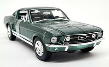 Maisto 1/18 Ford Mustang GTA Fastback 1967 Metallic Green Diecast Model Car