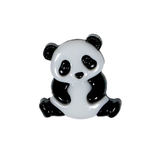 Bouton fantaisie panda - fantaisie, à
