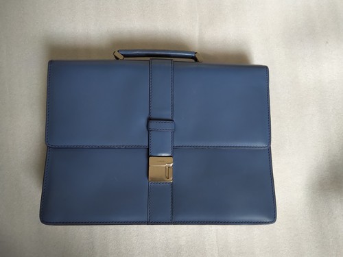 Cartable cuir bleu lancel - lancel,