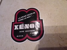 Ancien autocollant le Xenon discothèque Saint Quentin