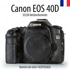 Canon EOS 40D parfaitement fonctionnel - cosmétique fatiguée - 55250 clics