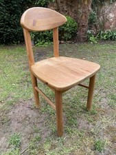 Rainer Daumiller Jolie chaise en pin massif esprit brutaliste vers 1960