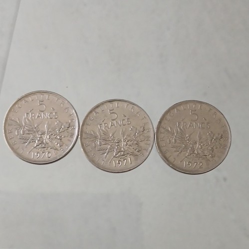 Lot pièces francs semeuse - 3,
